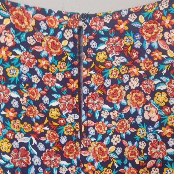 Old Navy Women's Vibrant Floral Midi Dress Size XL - Picture 4 of 9